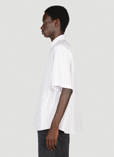 Acne Studios 스트라이프 반소매 셔츠 화이트 acn0153062