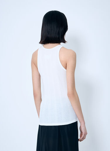 Maison Margiela 徽标贴饰背心上衣  白色 mla0259006