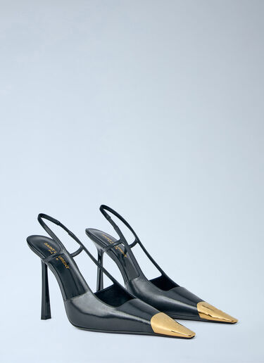 Saint Laurent Jeanne Slingback Pumps Black sla0257039