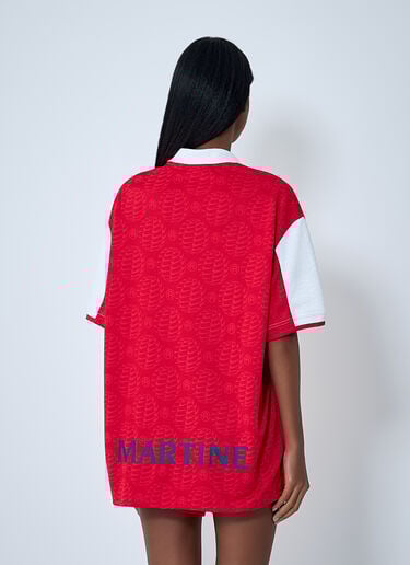 Nike x Martine Rose ロゴモチーフ ポロシャツ 赤 nik0362106