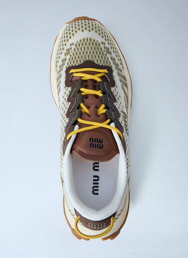 Miu Miu Energy Tech Sneakers Beige miu0263028
