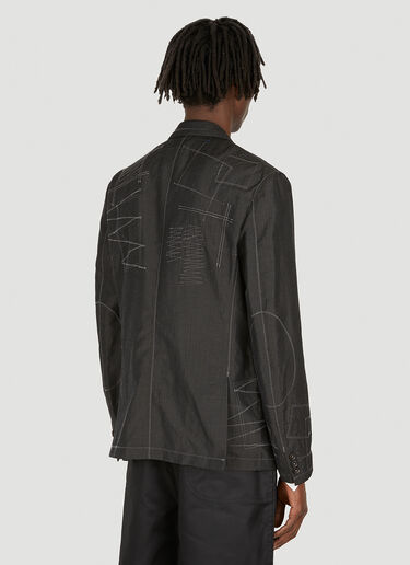 Junya Watanabe Pinstripe Stitching Blazer Jacket Black jwn0148001