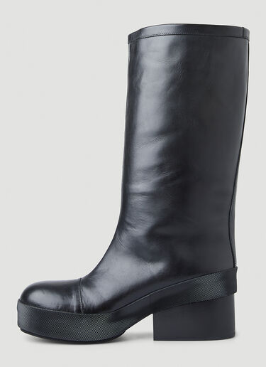Raf Simons Block Heel Boots Black raf0150016