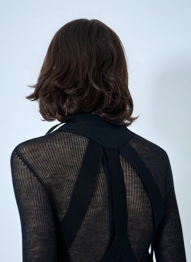 Rick Owens Asymmetric Zip Detail Vest Black ric0164012