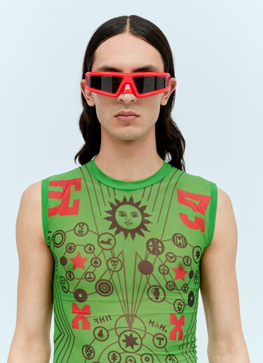 Walter Van Beirendonck Alien 太阳镜 红色 wlt0156026
