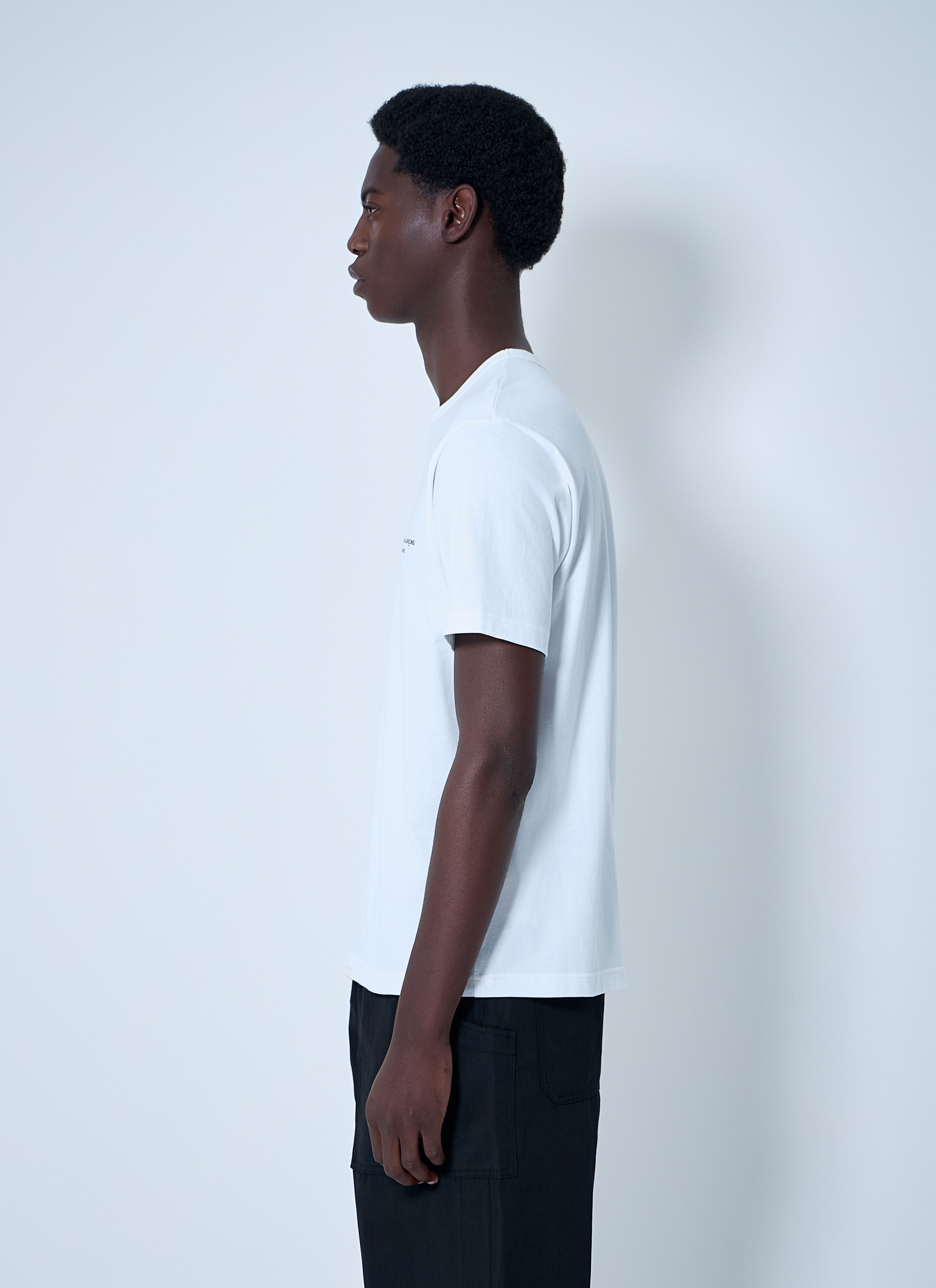 Comme des Garçons Homme Men's' Logo Print T-Shirt in White