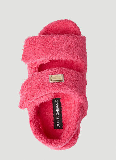 Dolce & Gabbana Terry Sandals Pink dol0251043