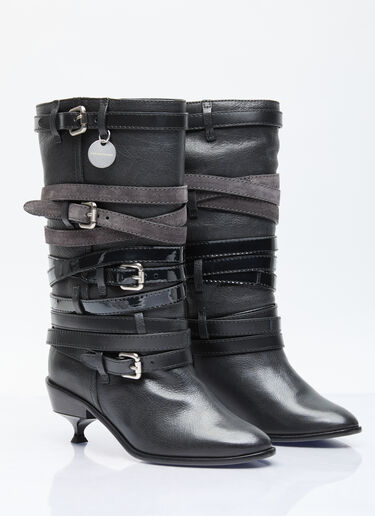 Kiko Kostadinov Quad Belt Boots Black kko0254023