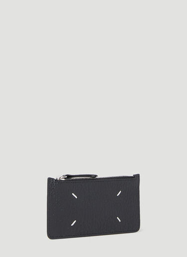 Four Stitch Zip-Top Cardholder Maison Margiela Four Stitch Zip-Top Cardholder Black mla0154022