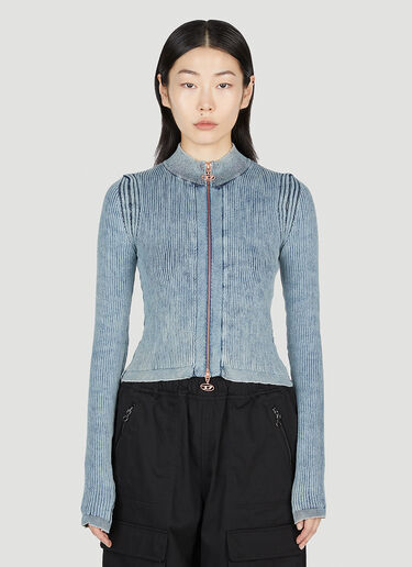 Diesel M-Anafi 罗纹拉链上衣 蓝色 dsl0253012