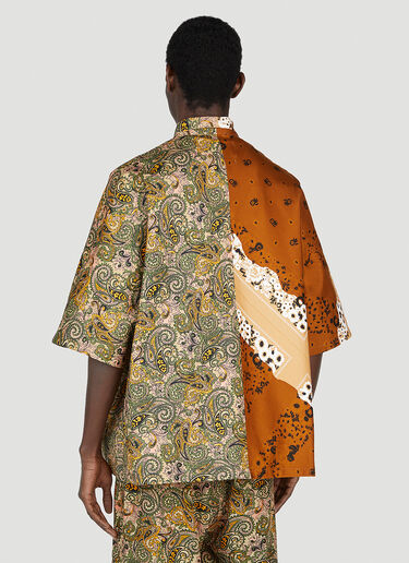 NOMA t.d. Colour Block Shirt Beige nma0152005