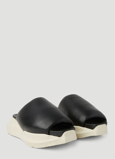 Rick Owens Geth Puffer Slides Black ric0251044