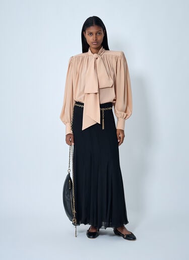 Oversized Gathered Blouse Chloé Oversized Gathered Blouse Sand chl0262012