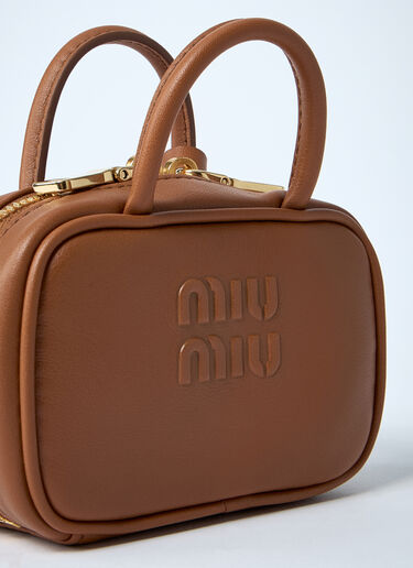 Micro Beau Leather Bag Miu Miu Micro Beau Leather Bag Brown miu0262057