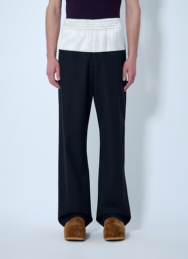 Drawstring Wide-Leg Trousers Dries Van Noten Drawstring Wide-Leg Trousers Black dvn0163016