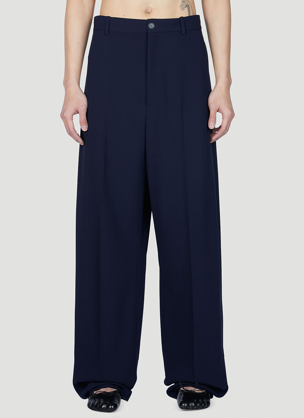 Balenciaga pants navy hot sale