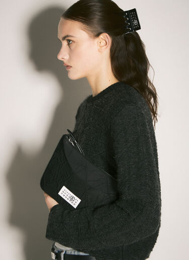 MM6 Maison Margiela 数字尼龙单肩包 黑色 mmm0257015