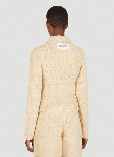 TheOpen Product Teddy Zipped Cardigan Beige top0249008