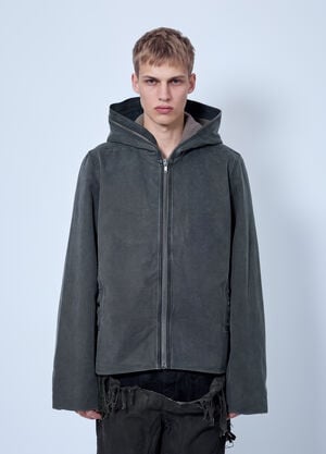 Rick Owens DRKSHDW Zip-Up Hooded Jacket Grey drk0166002