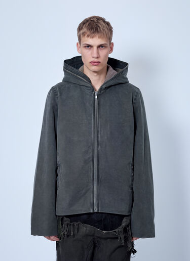 Rick Owens DRKSHDW Zip-Up Hooded Jacket Grey drk0166002