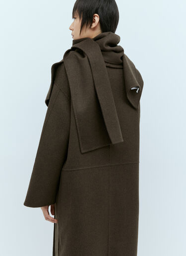 TOTEME Long Doublé Scarf Brown tot0254022