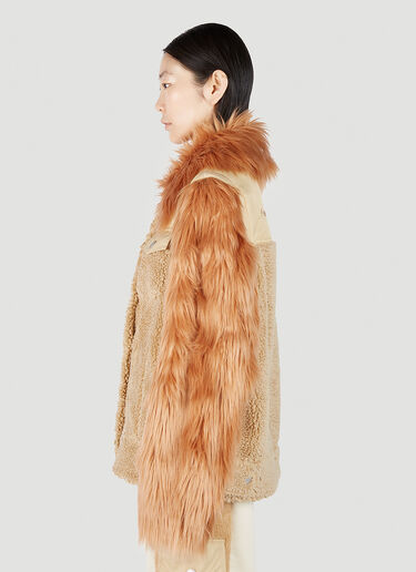 UGG x Feng Chen Wang Faux-Fur Sleeve Jacket Beige ufc0251002