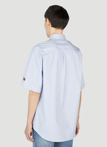 Gucci Striped Short Sleeve Shirt Light Blue guc0152069