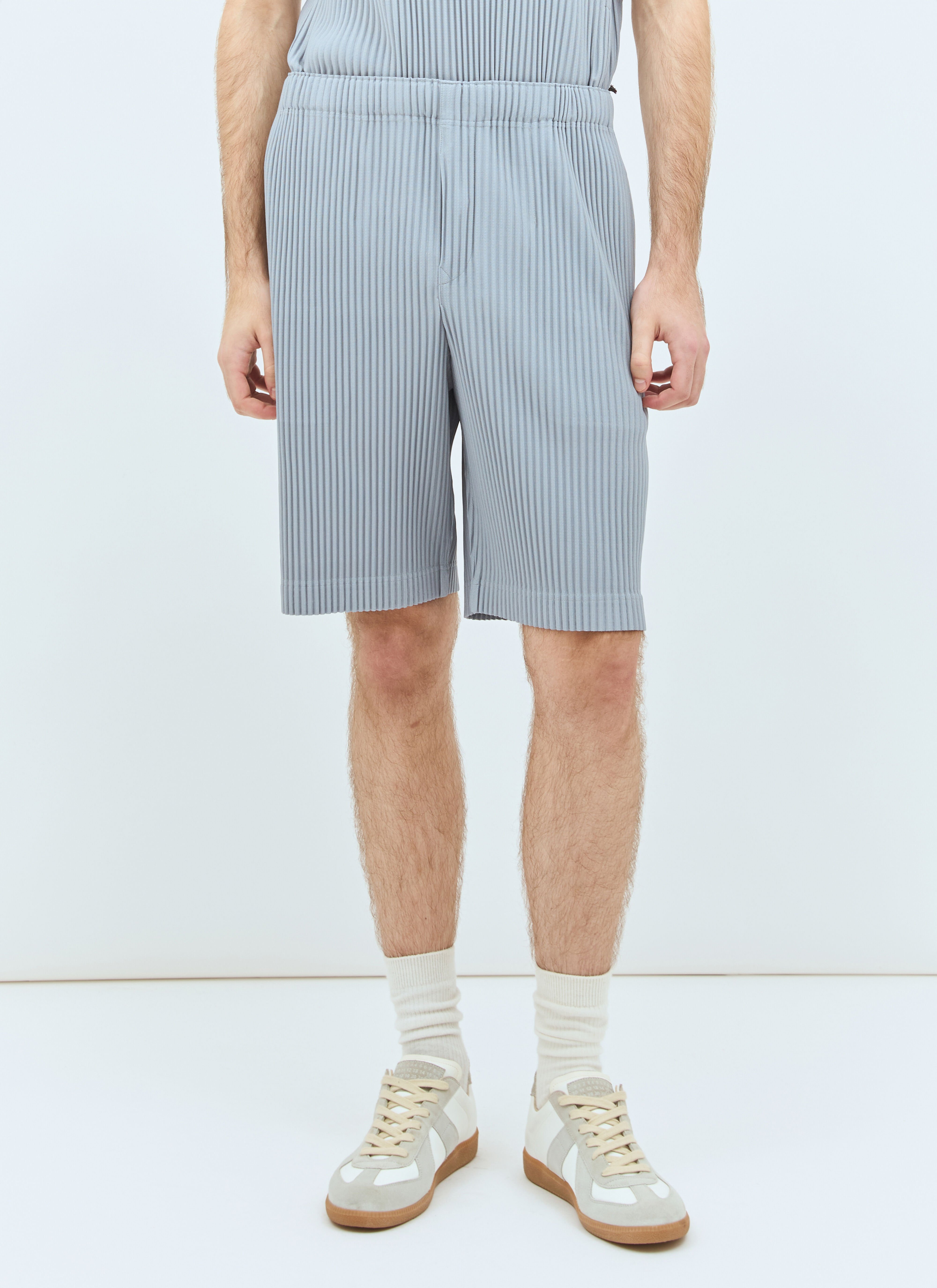Mens shorts with pleats sale