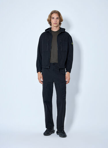 LN-CC® - Stone Island: Utility Cargo Trousers - Black Stone Island Utility Cargo Trousers Black sto0165071
