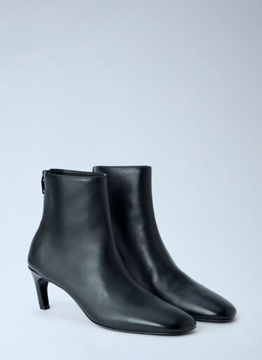 Toteme Soft Nappa Ankle Boots Black tot0265025