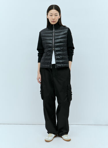 Moncler 衬垫拉链开衫 黑色 mon0255041