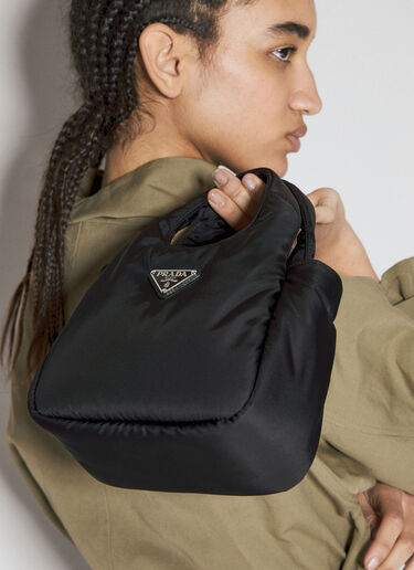 Prada Soft Padded Re-Nylon Mini Handbag Black pra0256032