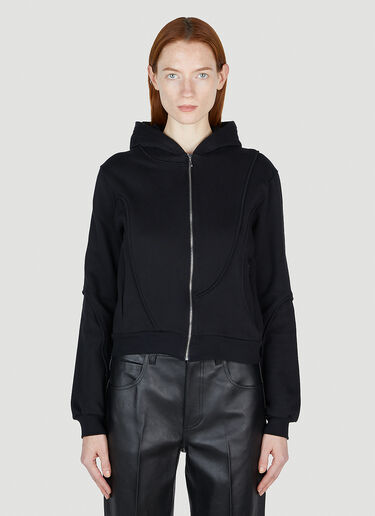 Mainline:RUS/Fr.CA/DE Piping Hooded Sweatshirt Black mai0352007
