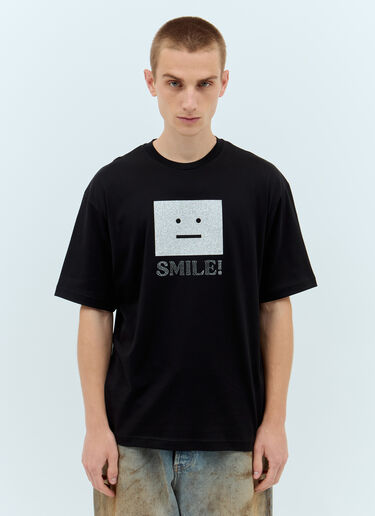 Acne Studios Face Logo T-Shirt Black acn0157001