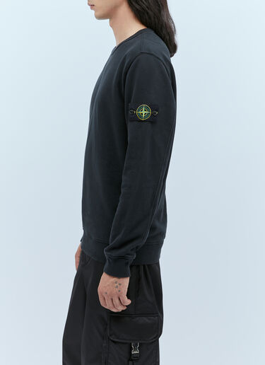 Compass Patch Sweatshirt Stone Island Compass Patch Sweatshirt Black sto0154052