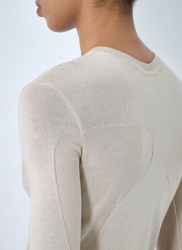 SKIN SERIES Long Sleeve Knit Cardigan Beige sks0264004