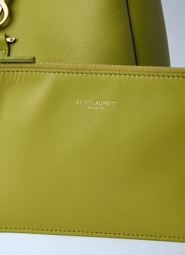 Saint Laurent Le 5 À 7 Supple Small Shoulder Bag Green sla0263075