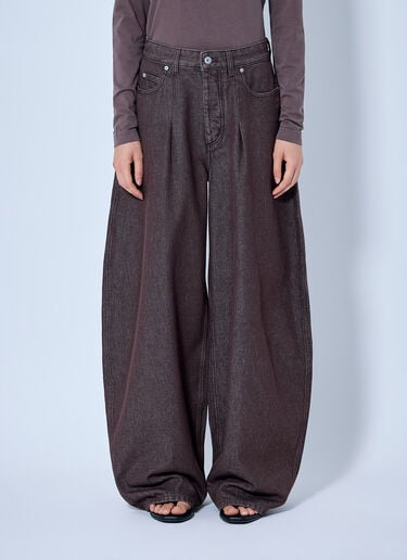 LN-CC® - Jacquemus: Le De-Nîmes Ovalo Jeans - Brown Jacquemus Le De-Nîmes Ovalo Jeans Brown jac0266001