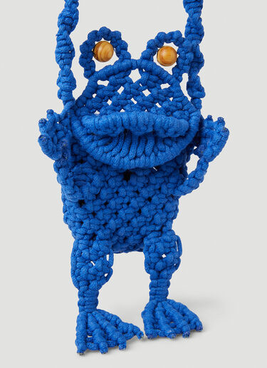 Frog Macrame Shoulder Bag Chopova Lowena Frog Macrame Shoulder Bag Blue cho0251010