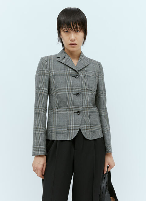 VETEMENTS Prince Of Wales Wool Blazer Black vet0254016