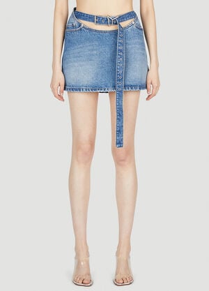 Y/Project Belt Arc Skirt Blue ypr0252023