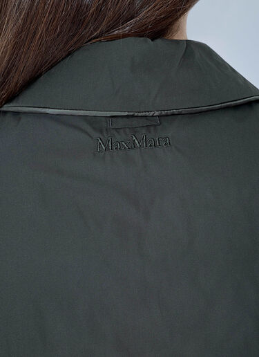 LN-CC® - Max Mara: Oversized Button-Down Jacket - Dark Green Max Mara Oversized Button-Down Jacket Dark Green max0265308