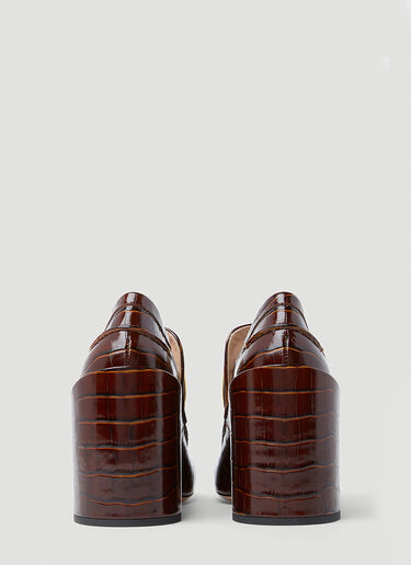 Sportmax Oliato High Heel Loafers Brown spx0253017