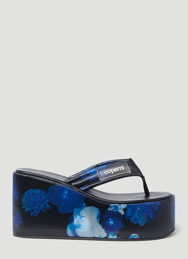 Coperni Holographic Platform Sandals Black cpn0252013