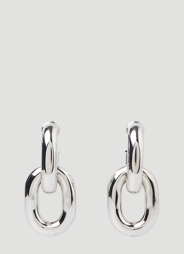 Rabanne XL Link Hoop Earrings Silver pac0248027