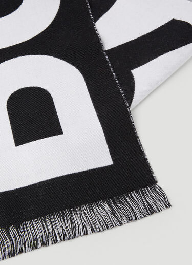 Burberry Reversible Logo Scarf Black bur0349001