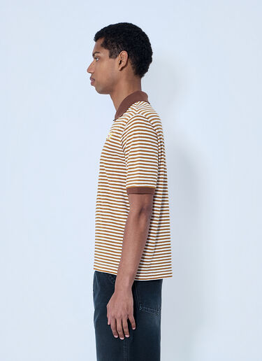 Marni Striped Polo Shirt Brown mni0164005