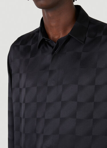Saint Laurent Yves Collar Shirt Black sla0145017