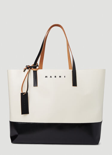 Marni Tribeca Shopping Tote Bag White mni0151030