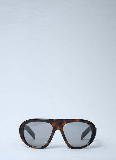 Aviator Sunglasses in Acetate Frame Prada Aviator Sunglasses in Acetate Frame Brown lpr0362004